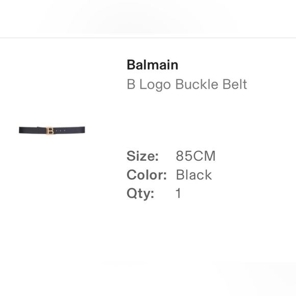 Balmain B Logo Buckle Belt - Picture 5 of 5